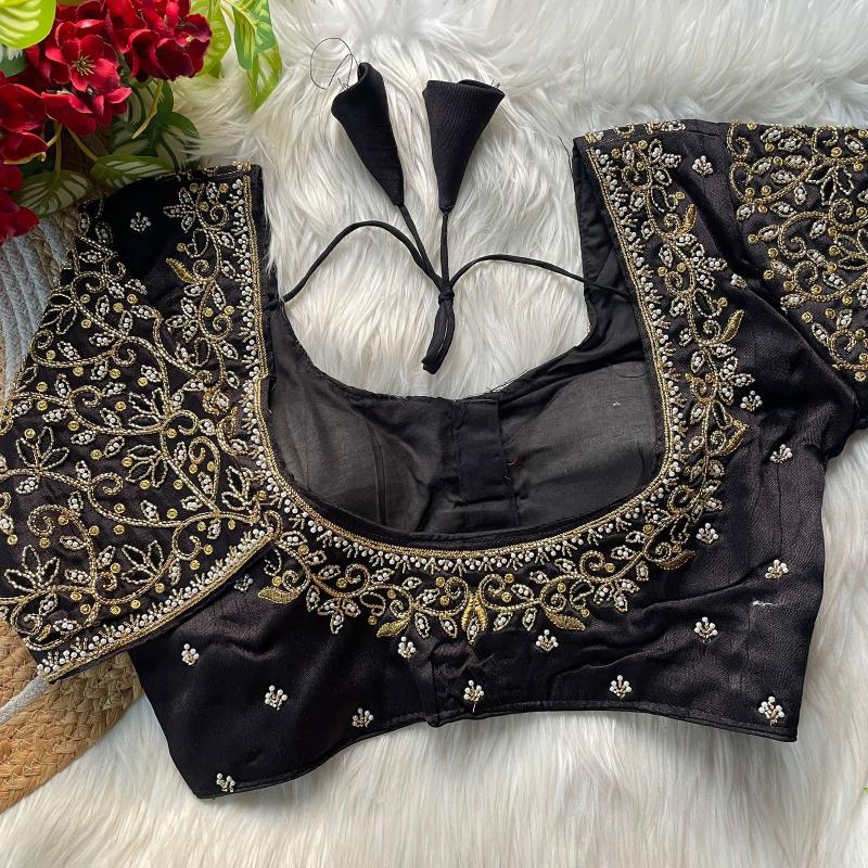 Sabella Princ Cut Heavy Beads Work Bridel Blouse 