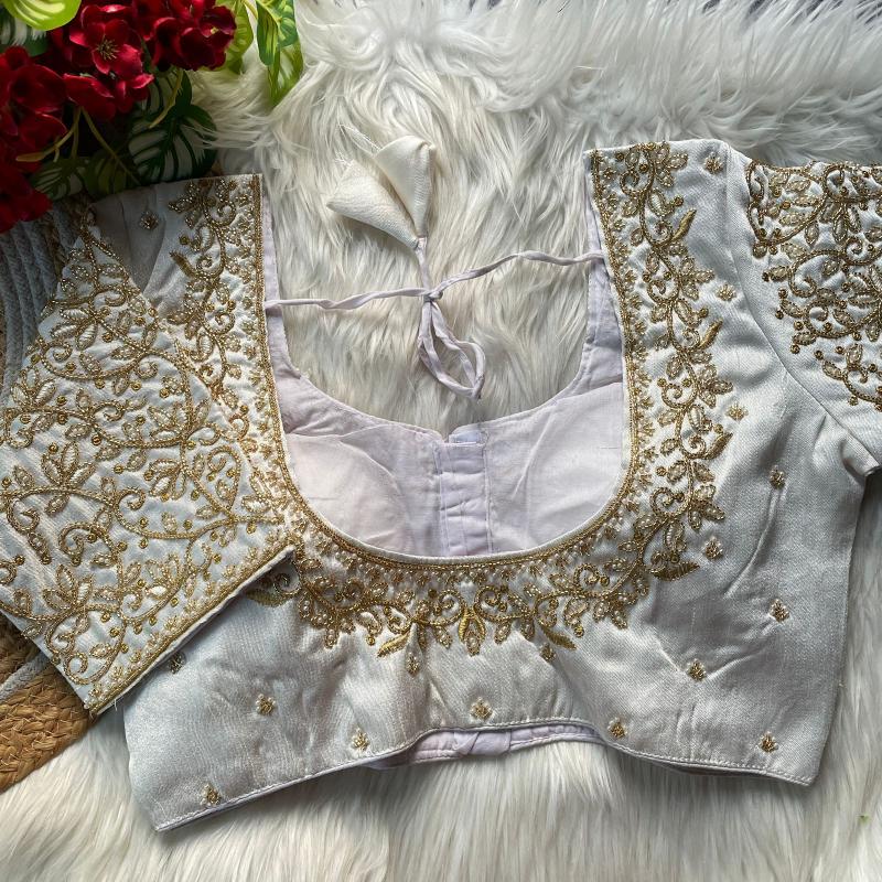 Sabella Princ Cut Heavy Beads Work Bridel Blouse 