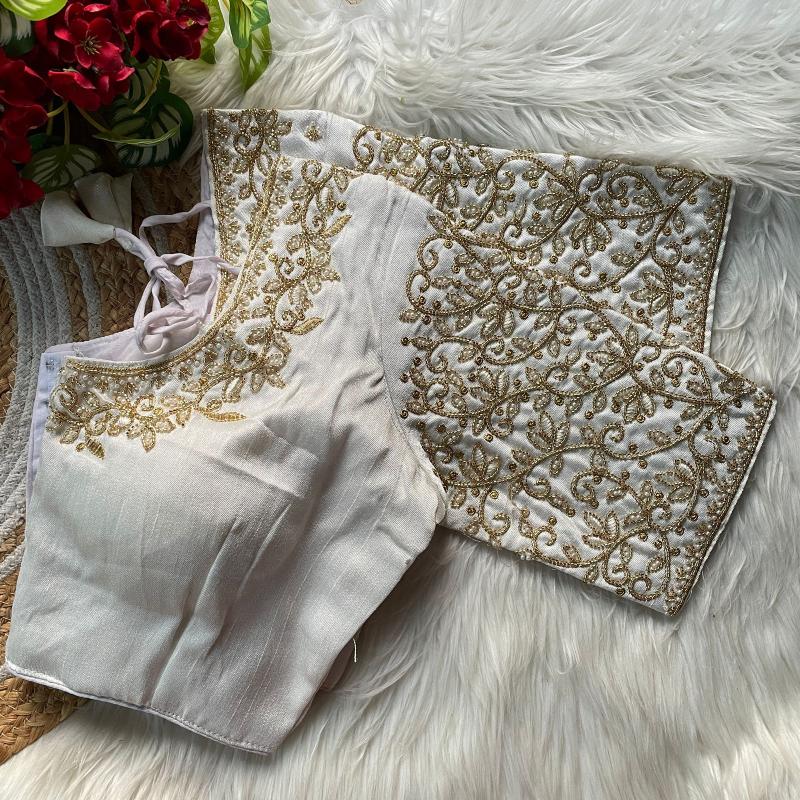 Sabella Princ Cut Heavy Beads Work Bridel Blouse 