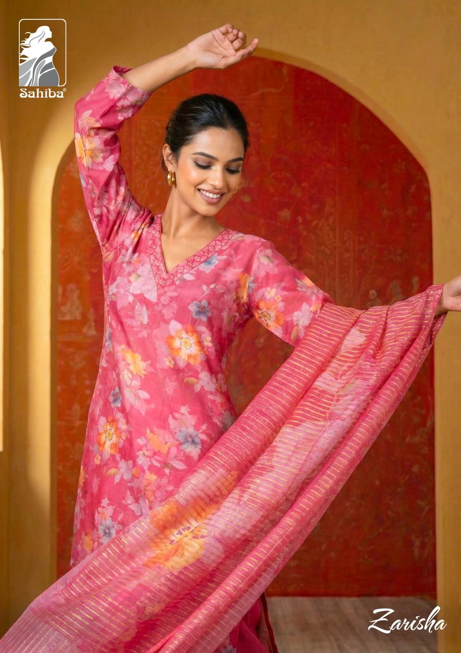 Sahiba Zarisha catalog unstitched salwar kameez wholesalers uk