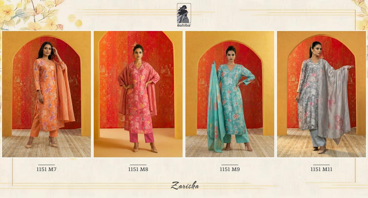 Sahiba Zarisha catalog unstitched salwar kameez wholesalers uk