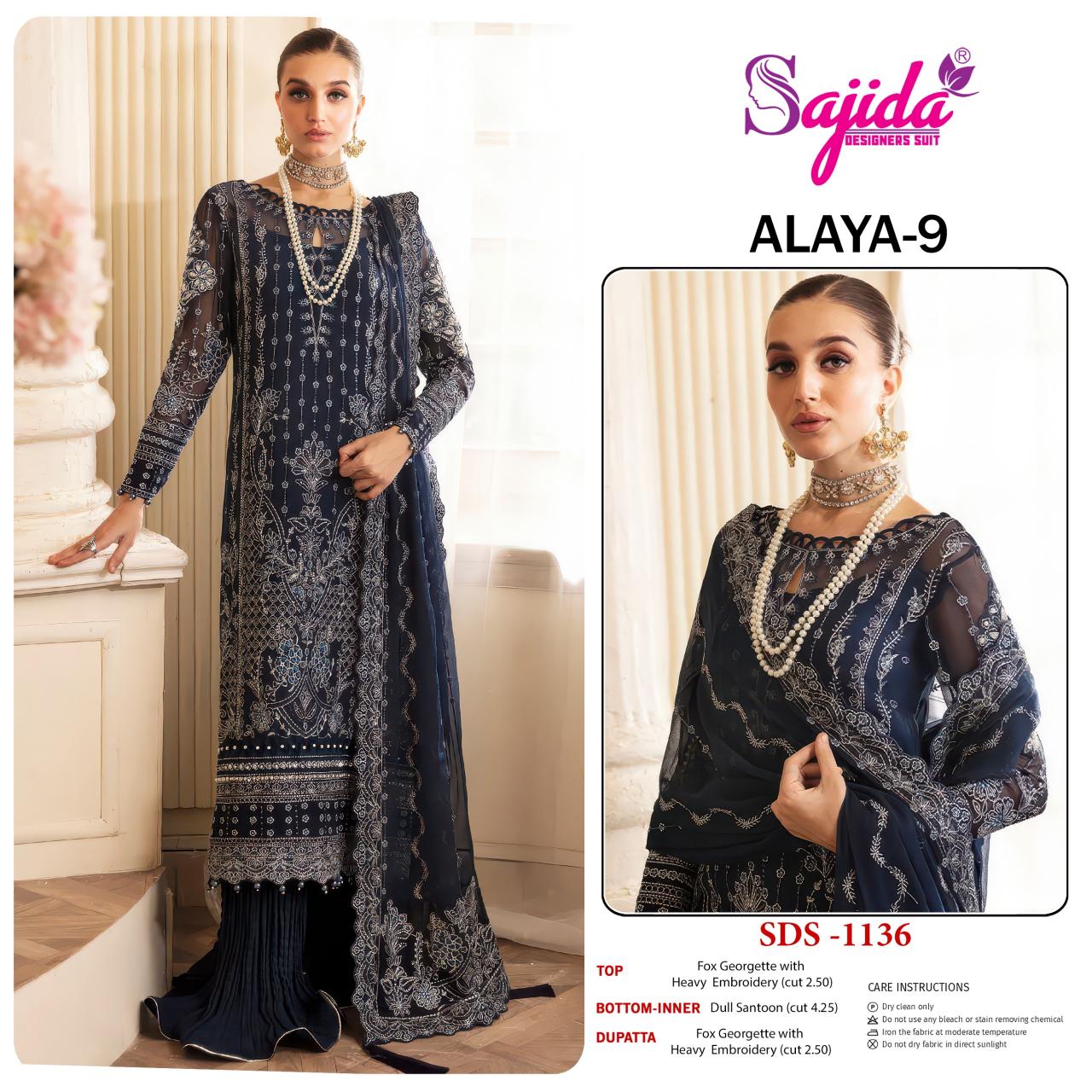 Sajida Anaya Vol 9 catalog online pakistani suits wholesale
