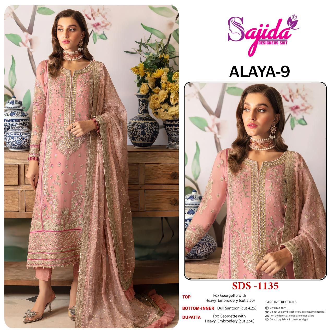Sajida Anaya Vol 9 catalog online pakistani suits wholesale