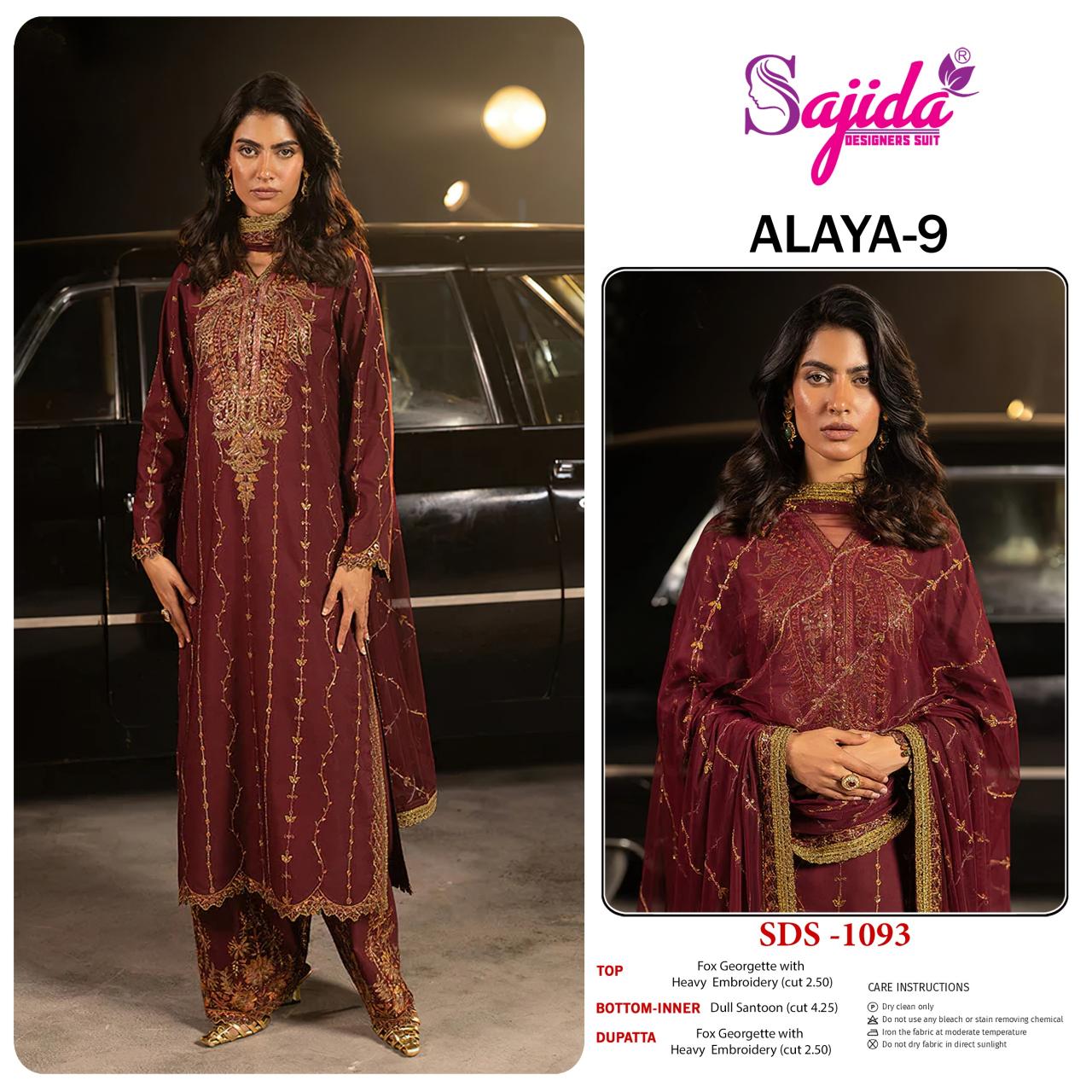 Sajida Anaya Vol 9 catalog online pakistani suits wholesale