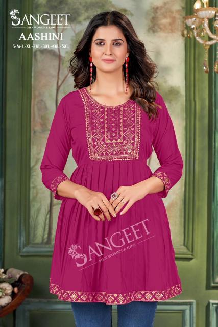 Sangeet Aashini vol 4 catalog tunic kurti wholesale