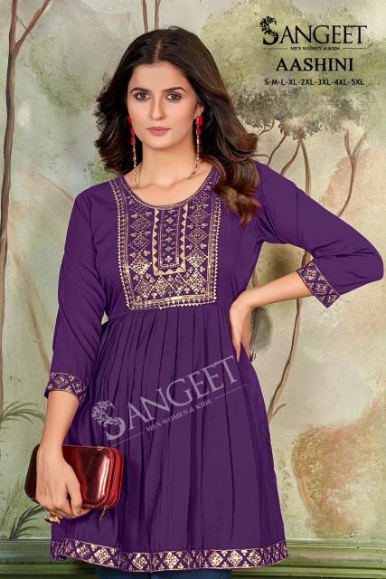Sangeet Aashini vol 4 catalog tunic kurti wholesale