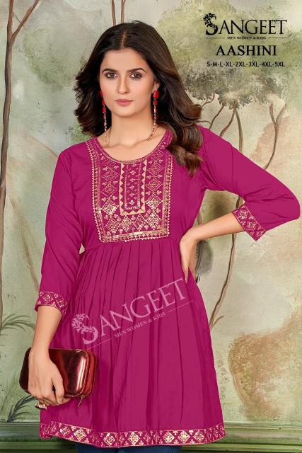 Sangeet Aashini vol 4 catalog tunic kurti wholesale