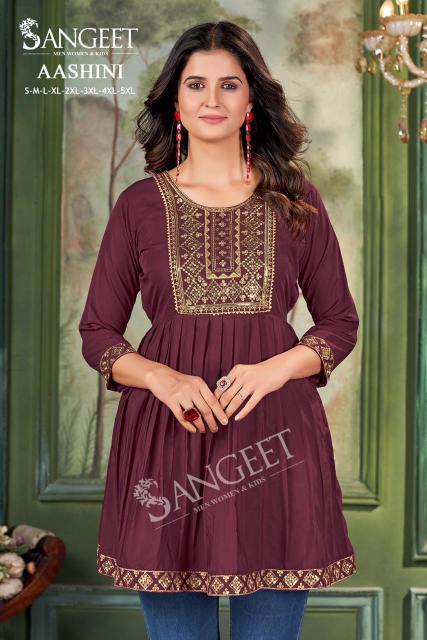 Sangeet Aashini vol 4 catalog tunic kurti wholesale
