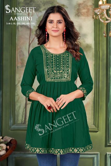 Sangeet Aashini vol 4 catalog tunic kurti wholesale