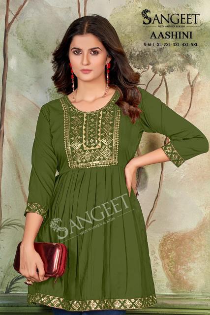 Sangeet Aashini vol 4 catalog tunic kurti wholesale