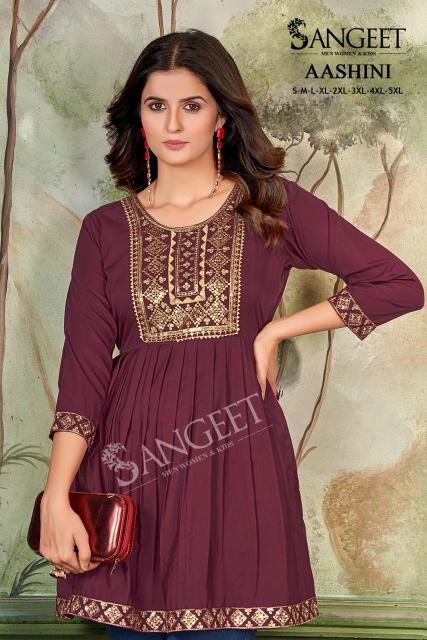 Sangeet Aashini vol 4 catalog tunic kurti wholesale