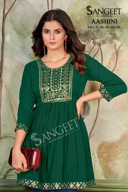 Sangeet Aashini vol 4 catalog tunic kurti wholesale
