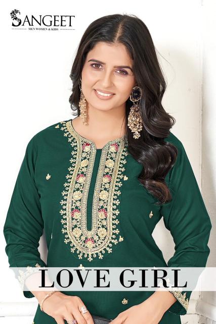 Sangeet Love Girl catalog rayon kurti wholesale