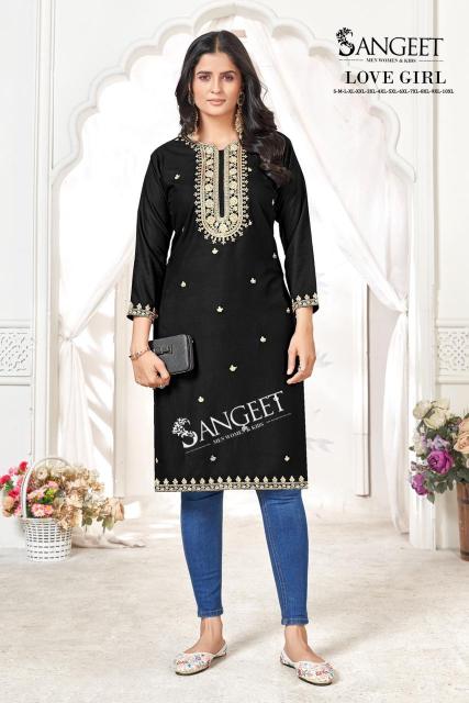 Sangeet Love Girl catalog rayon kurti wholesale