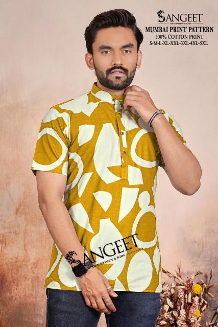 Sangeet Mumbai Print Pattern catalog mens shirt branded