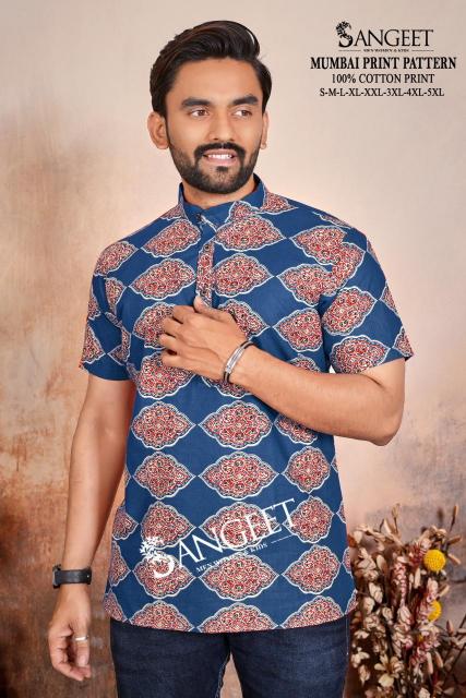 Sangeet Mumbai Print Pattern vol 2 catalog mens shirt online