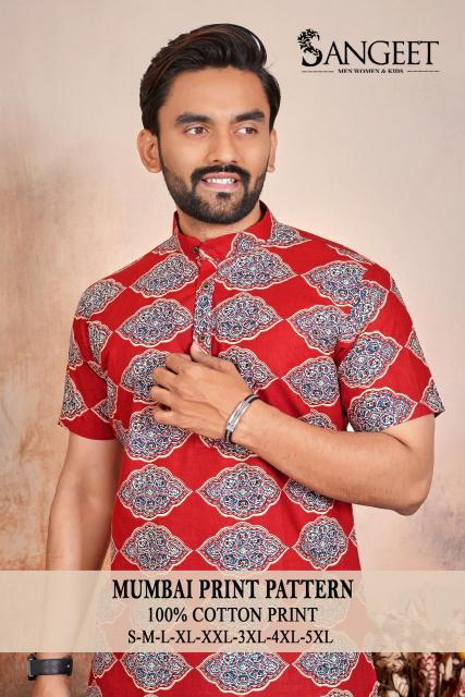 Sangeet Mumbai Print Pattern vol 2 catalog mens shirt online
