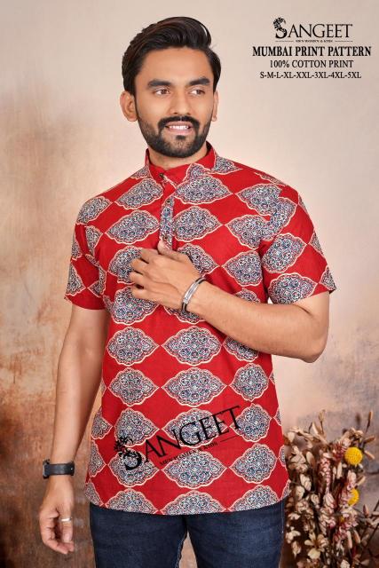 Sangeet Mumbai Print Pattern vol 2 catalog mens shirt online