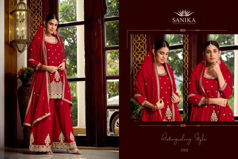 Sanika Myra catalog chinon silk salwar kameez