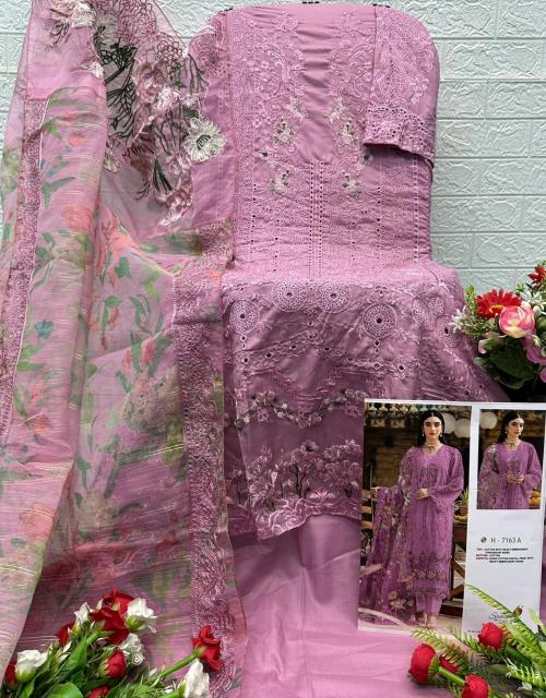 Saniya 7163 catalog pakistani suits wholesalers in chandni chowk