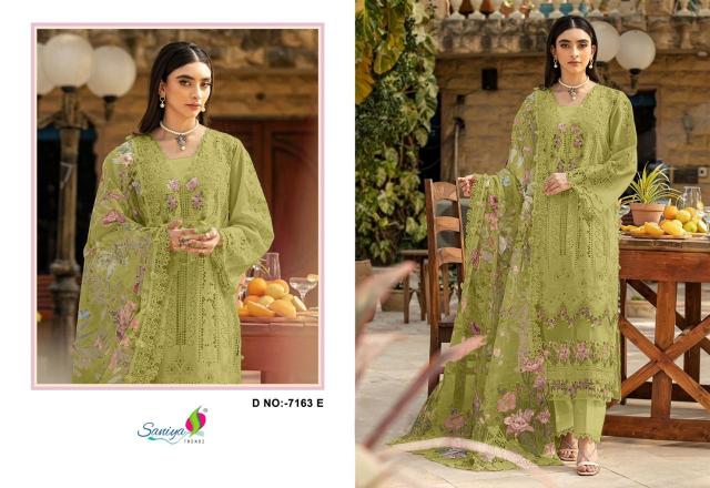 Saniya 7163 catalog pakistani suits wholesalers in chandni chowk