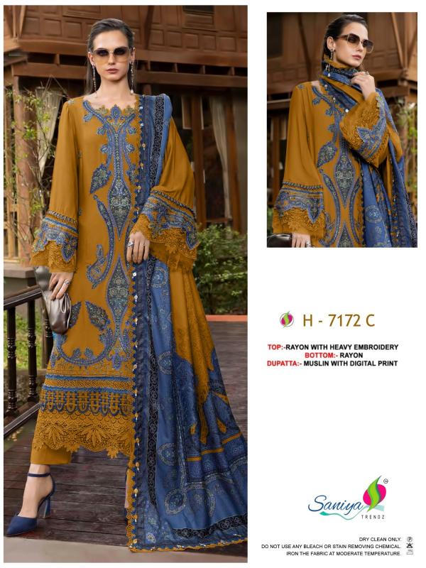 Saniya 7172 catalog pakistani suits wholesalers in chandni chowk