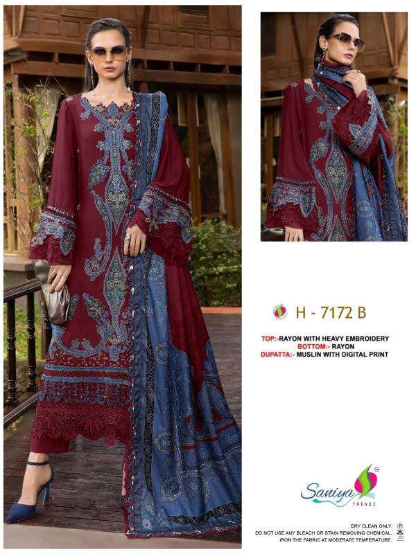 Saniya 7172 catalog pakistani suits wholesalers in chandni chowk