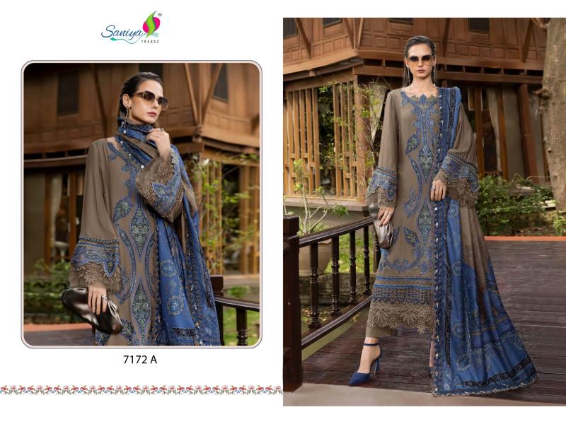 Saniya 7172 catalog pakistani suits wholesalers in chandni chowk