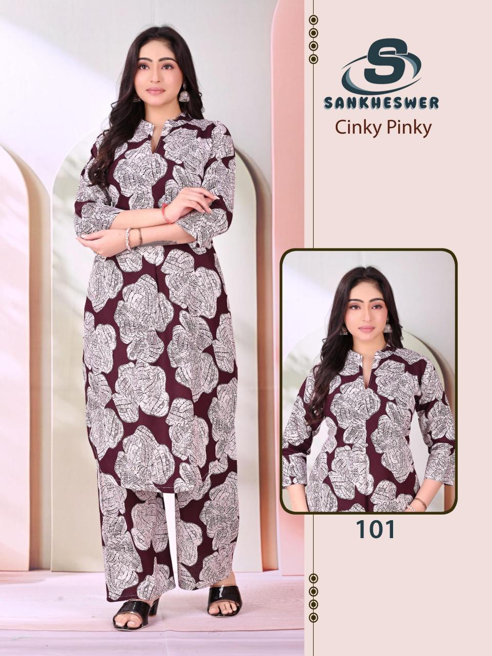 Sankheswer Cinky Pinky catalog co ord sets wholesale