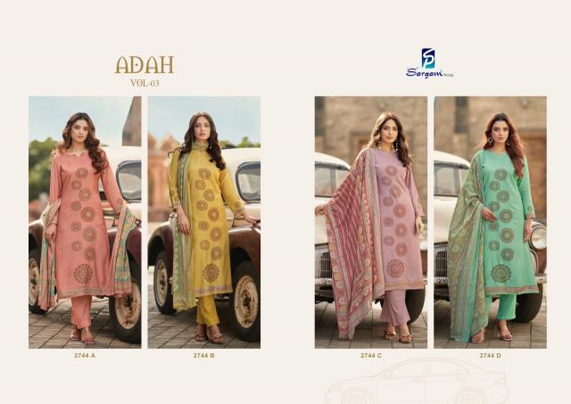 Sargam Adah Vol 3 catalog wholesale dress material valsad