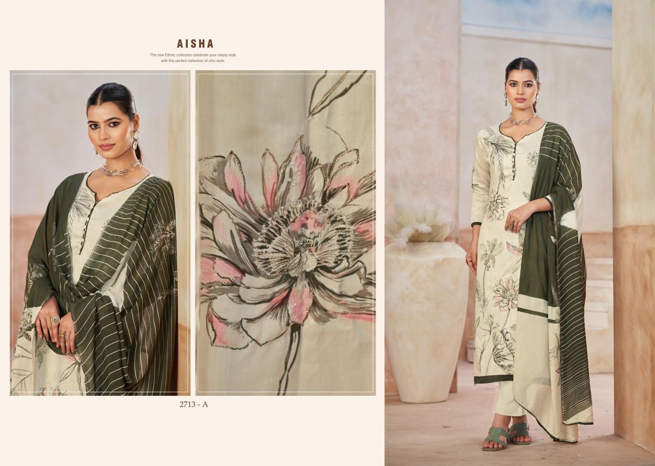 Sargam Aisha catalog wholesale dress material in amritsar