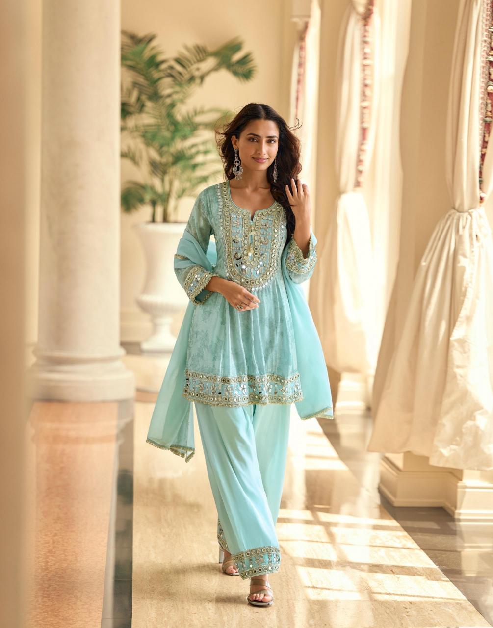 Sayuri Mirror catalog mirror work salwar kameez