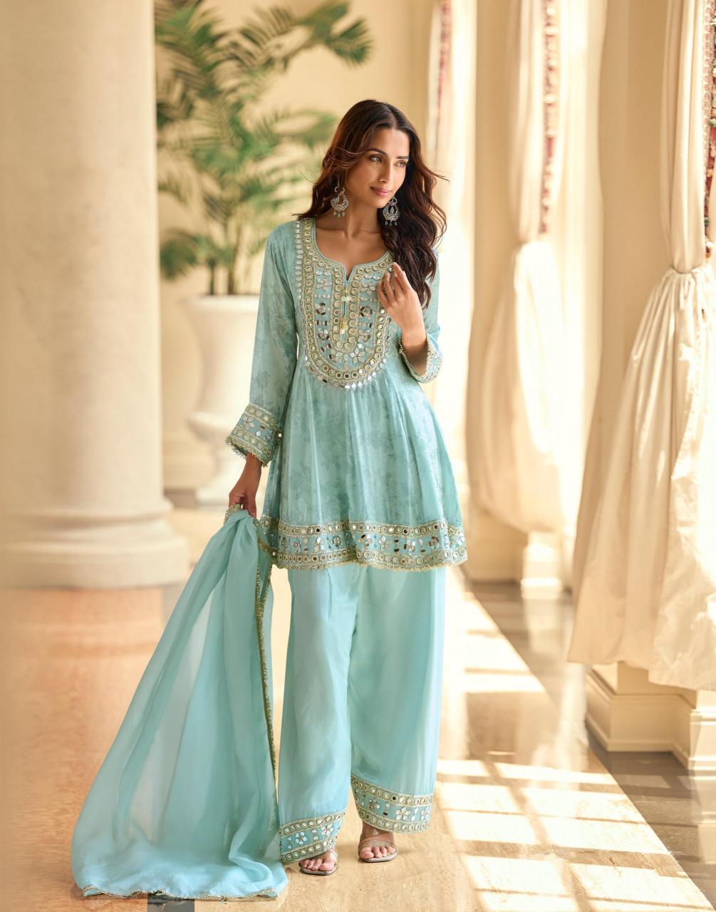 Sayuri Mirror catalog mirror work salwar kameez