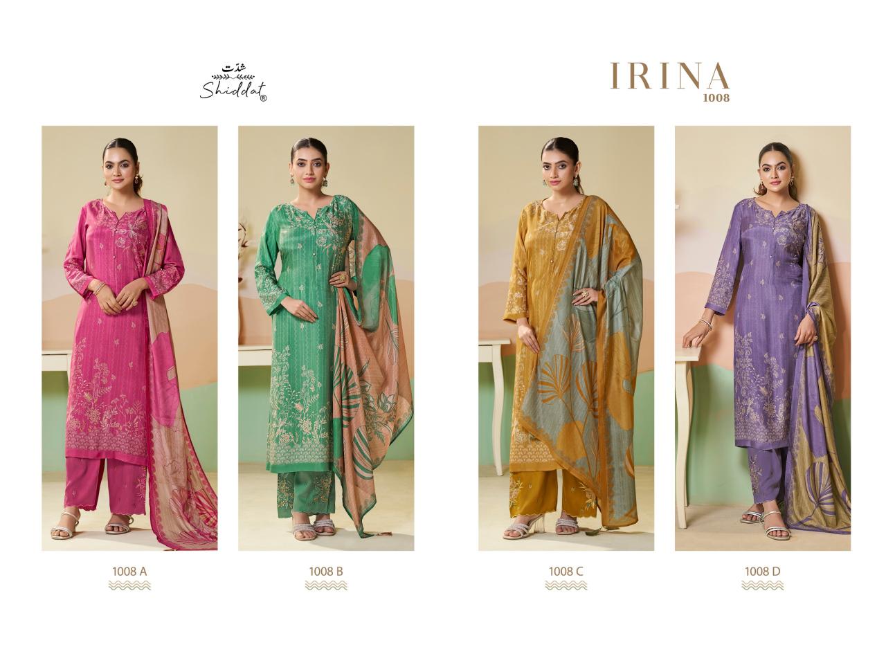 Shiddat Irina 1008 catalog wholesale salwar kameez suits