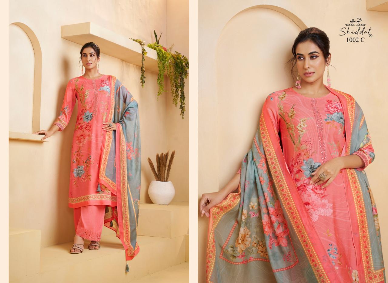 Shiddat Serina 1002 catalog wholesale salwar kameez suits