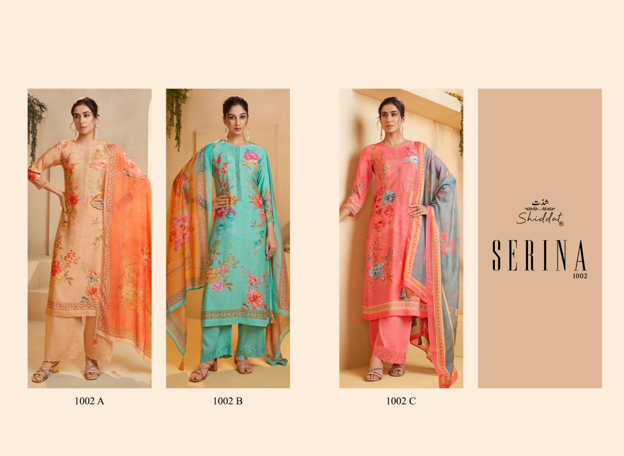 Shiddat Serina 1002 catalog wholesale salwar kameez suits