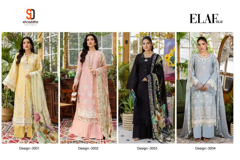 Shraddha Elaf vol 3 catalog pakistani suits with price