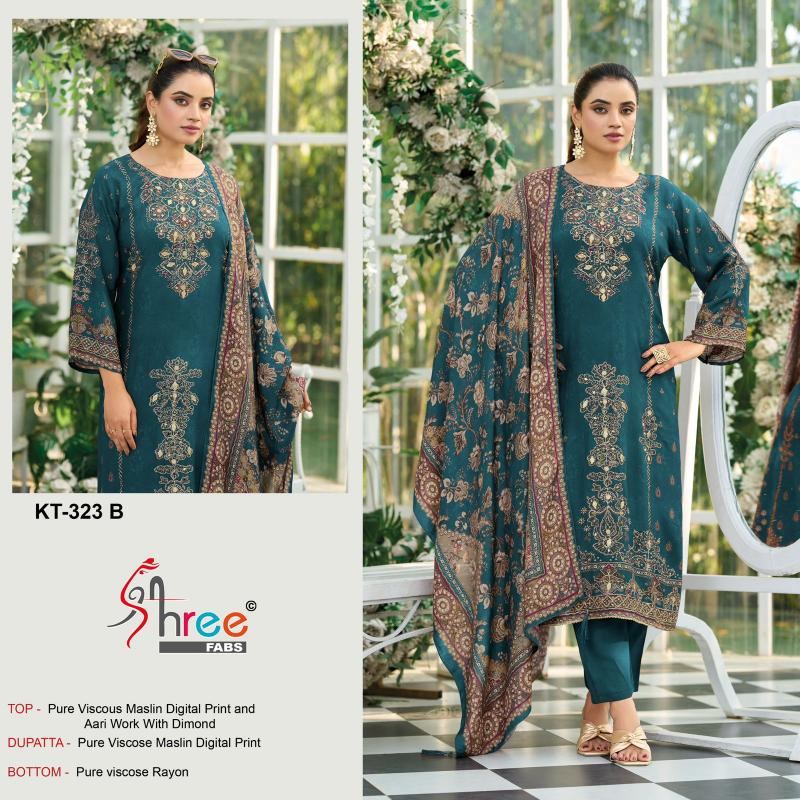 Shree fabs 323 catalog pakistani suits wholesalers in amritsar