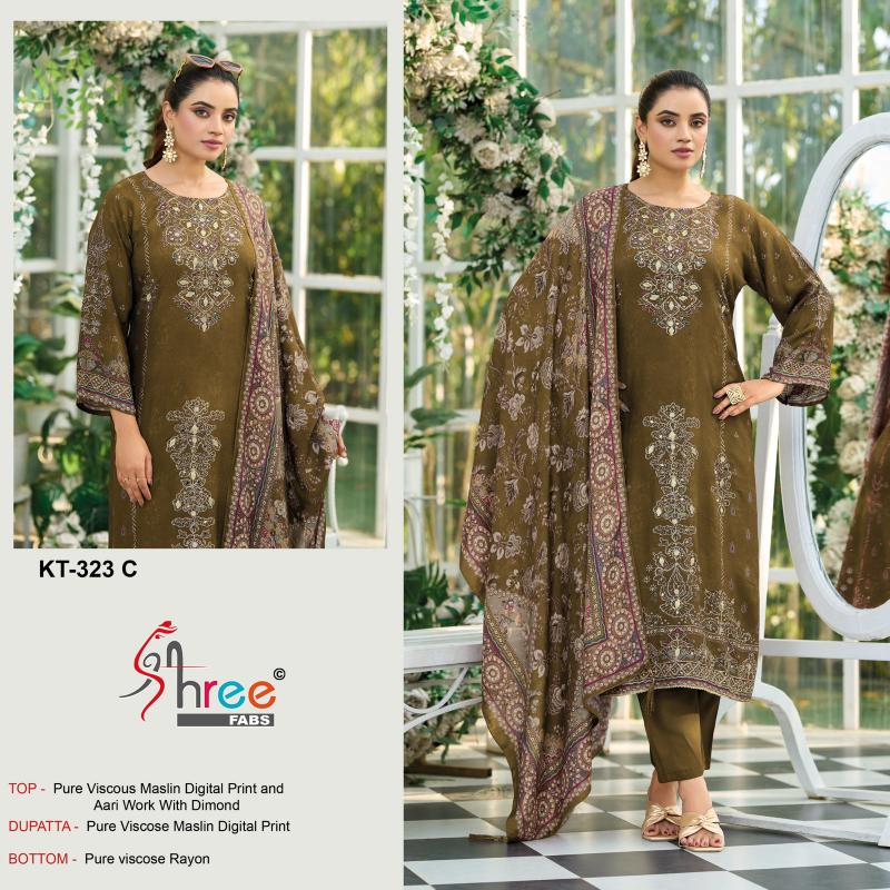 Shree fabs 323 catalog pakistani suits wholesalers in amritsar