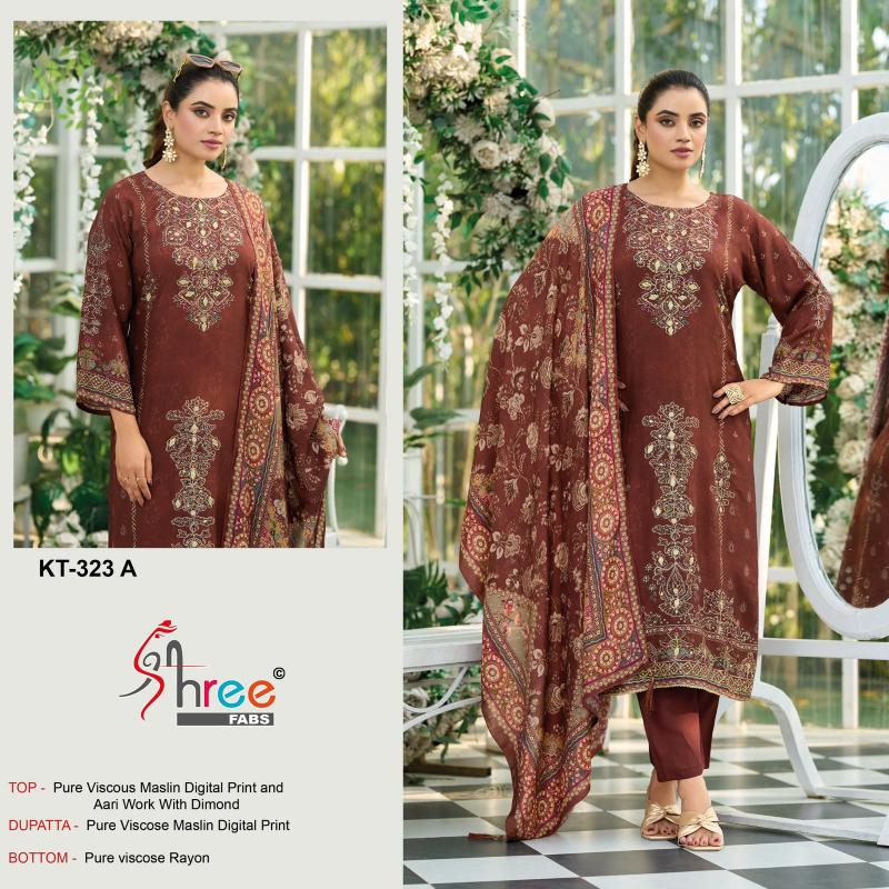 Shree fabs 323 catalog pakistani suits wholesalers in amritsar