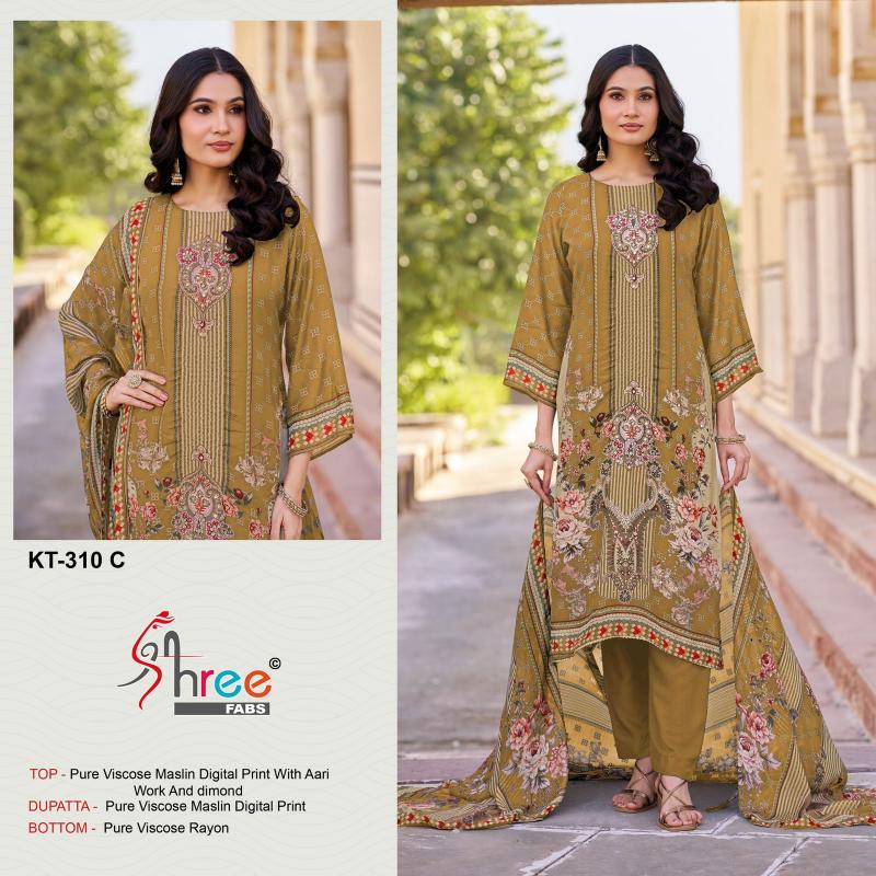 Shree Fabs KT 310 catalog pakistani wholesale suits