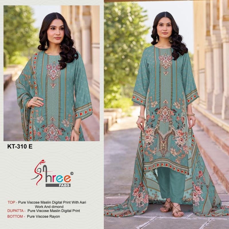 Shree Fabs KT 310 catalog pakistani wholesale suits
