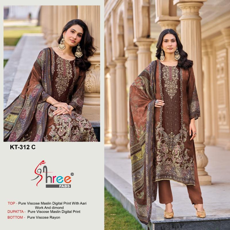 Shree Fabs KT 312 catalog pakistani dress in mumbai