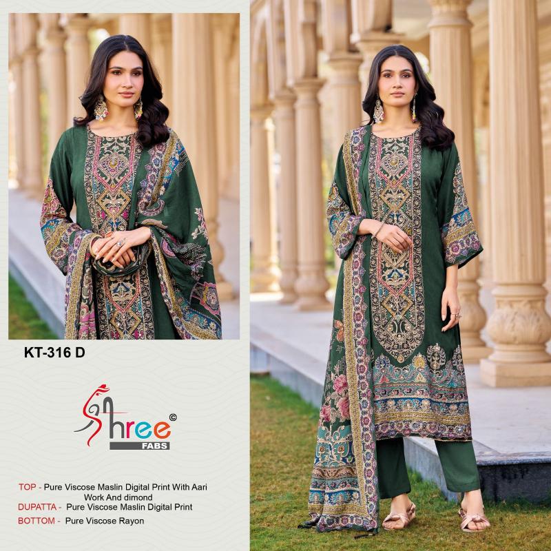 Shree Fabs KT 316 catalog pakistani wholesale suits india