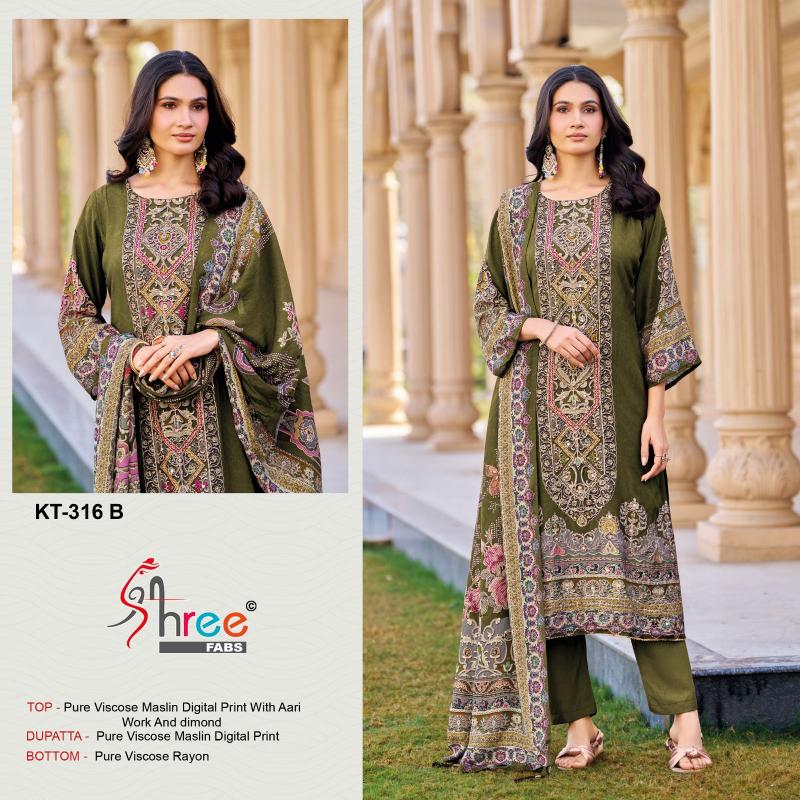 Shree Fabs KT 316 catalog pakistani wholesale suits india
