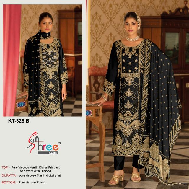 Shree Fabs KT 325 catalog wholesale pakistani copy suits in surat