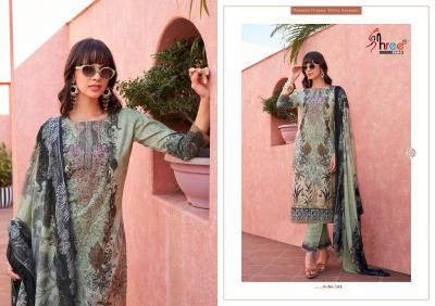 Shree Fabs Mashaal Emb Lawn Collection Vol 1 Chiffon Dupatta pakistani replica suits online india wholesale