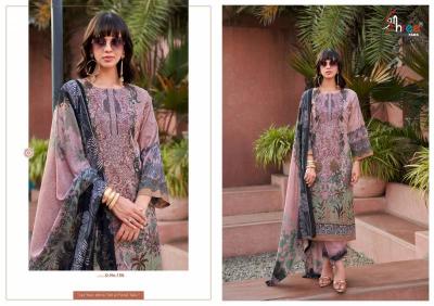 Shree Fabs Mashaal Emb Lawn Collection Vol 1 Chiffon Dupatta pakistani replica suits online india wholesale