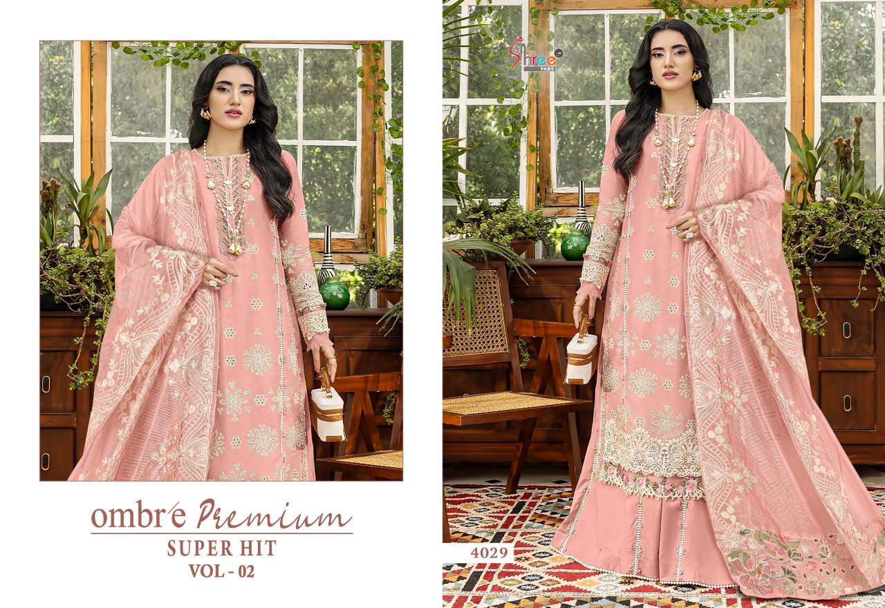 Shree Fabs Ombre Premium Super Hit vol 2 catalog pakistani suits wholesale suppliers in delhi