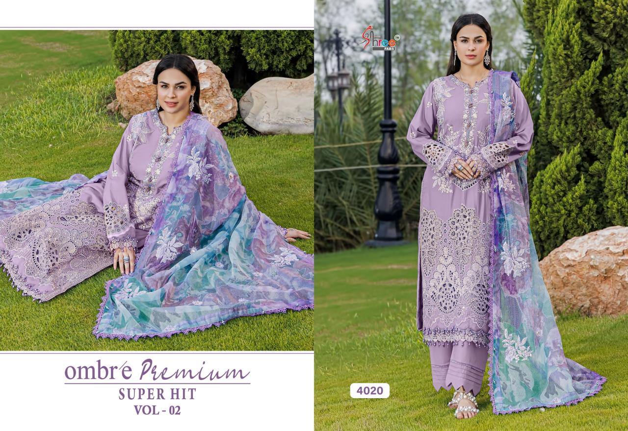 Shree Fabs Ombre Premium Super Hit vol 2 catalog pakistani suits wholesale suppliers in delhi